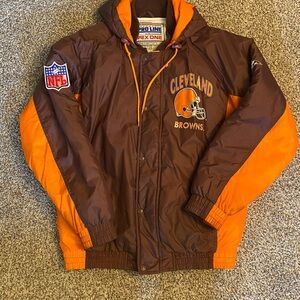 Vintage Apex Cleveland Browns Puffer Jacket